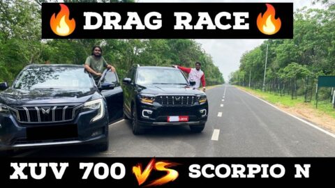 DRAG RACE: XUV700 Vs  SCORPION  | Son VS Big Daddy of SUV'S  | #dragrace #scorpio #scorpion #viral