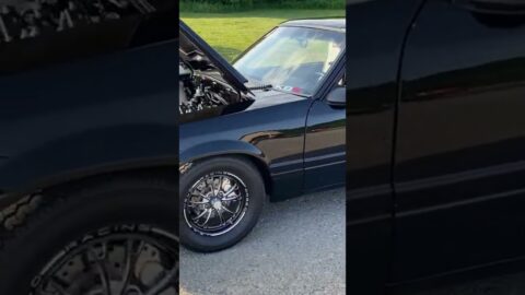Fox body mustang turbo coupe race car #shorts #foxbody #mustang