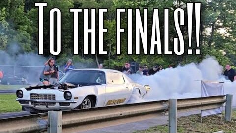 TWIN TURBO CAMARO IN THE FINALS!!!! FIRST RACE WITH THE NEW CAR