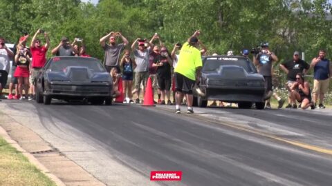 The FireBird -vs- 13lack 13itch Mustang!! WYCO CASH DAYS SMALL TIRE FINAL
