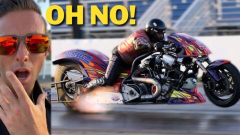 Top Fuel Harley Gone Wrong!