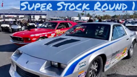 2022 Pomona NHRA Finals Super Stock First Round E1 Staging Lanes Interviews Muscle Cars Drag Racing