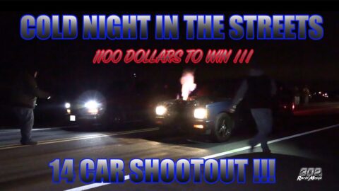 COLD NIGHT IN DELAWARE ON THE STREETS !! 14 CAR SHOOTOUT