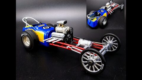 Fireball Dragster Slingshot Blown Chevy V8 Rail NHRA 1/25 Scale Model Kit Build How To Decals Paint