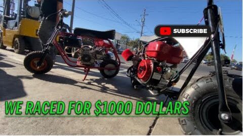 Mini bike drag racing  cash days $$