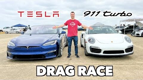 Tesla Model S Plaid VS Modified 911 Turbo S *DRAG RACE! *