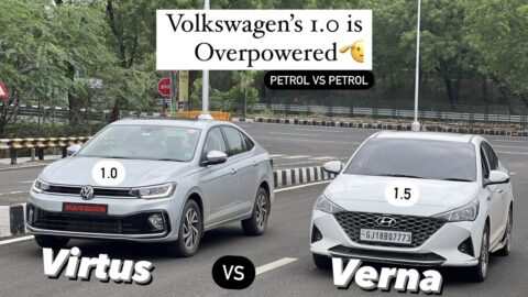 Volkswagen Virtus v/s Hyundai Verna | Drag Race ⚠️| Virtus Overpowered | #hyundai #volkswagen#virtus