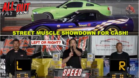 ALL OUT RACING - LIVE DRAG RACING GAMESHOW- STREET MUSCLE SHOWDOWN FOR CASH!