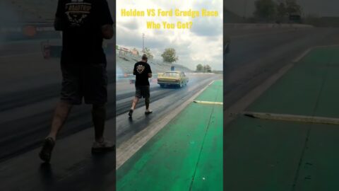 Holden VS Ford Grudge Race #australia #dragracing #fyp #streetcarculture