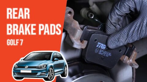 How to replace the rear brake pads Golf mk7 🚗