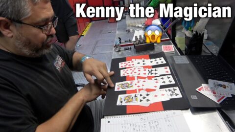 KENNY HUBBARD THE MAGICIAN 😂 KENNY SHOWING US MAGIC WHILE DOWN TIME AT RADIAL RACING SERIES 😂