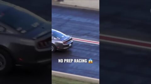 Mustangs racing in Colorado on a NO Prep Surface