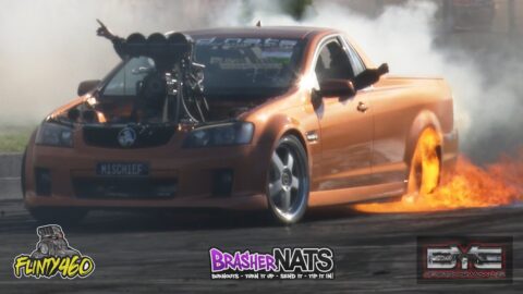 SETTING THE BURNOUT CAR ON FIRE BEFORE YOU REACH THE PAD IS NEVER GOOD!!!