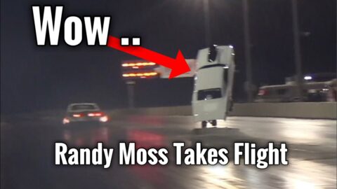 THE RANDY MOSS N/T CAMARO WENT FLYING (LITERALLY) DURNING THIS GRUDGE RACE AGAINST TATE THE GREAT!!