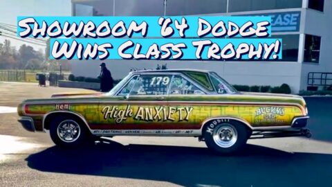 Travis Tuki Hess Gorgeous 1964 Dodge Hemi 426 NHRA Stock Eliminator Bucky Jason Line Performance