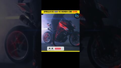 aprilia Rs 660 vs Honda CBR 650R 🔥😱#shorts #ytshorts #comparision#viral