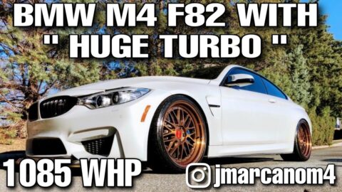 BMW M4 F82 with "HUGE TURBO" at Street Car Takeover @dragy acceleration from 0-160 mph & 0-260 Km/h