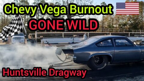 Chevy Vega Burnout Gone Wild! Drag Racing, Huntsville Street Outlaws