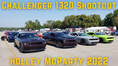 Dodge Challenger 1320 Shootout Drag Racing Class at Holley MoParty 2022