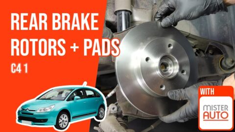 How to replace the rear brake discs and pads C4 1 🚗