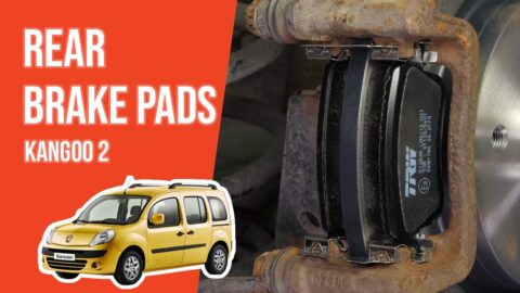 How to replace the rear brake pads Kangoo mk2 🚗