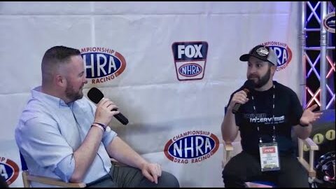 PRI Show 2022 Bobby Fazio Interviewed by NHRA on FOX Commentator Brian Lohnes DriverInterviews.com
