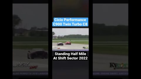 Twin Turbo C8 goes 165mph at Shift Sector 2022 - 1320 Video, TRC, Cicio Performance