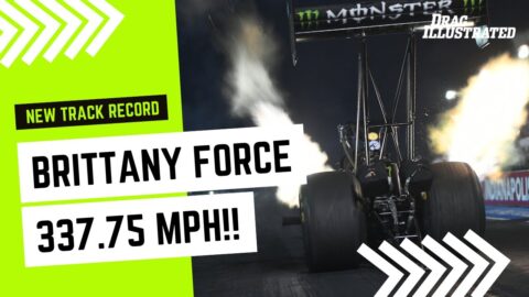 Brittany Force Annihilates Top Fuel Track Record in Indy!! 337.75 MPH!!!!!!