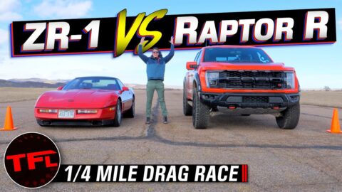 Drag Racing Has Has Never Been More Entertaining - Iconic Chevy Corvette ZR-1 vs New Ford Raptor R!