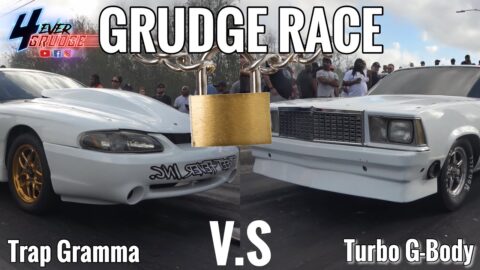 GRUDGE RACE AT DA PAD | TRAP GRAMMA NITROUS POWERED MUSTANG VS TURBO MALIBU !