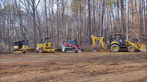 Grading The Pad For A New Horse Arena