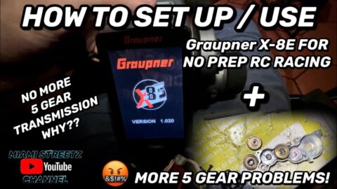 How to set up Graupner X-8E for No Prep Racing | No more 5 gear? | Undercover RC Drag Chassis + MORE