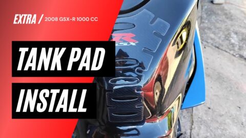 Install a tank pad protector on a motorcycle - 2008 Suzuki GSX-R 1000