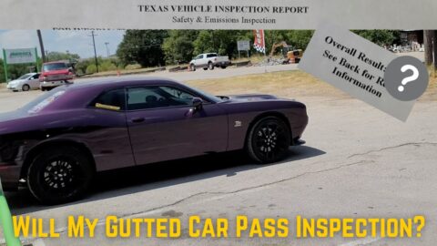 Is my Gutted 2020 Dodge Challenger 1320 street legal and will it pass Texas State Inspection?