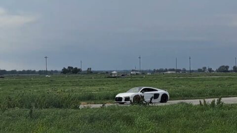 Kyle 1320 Video Audi R8 Alpha Twin turbo. Roll racing at I29Dragway road course.