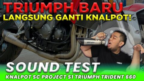 REVIEW & SOUND TEST SUARA KNALPOT SC PROJECT S1 TRIUMPH TRIDENT 660 !!!