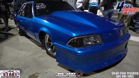 WHAT A GRUDGE RACE BETWEEN JESSE JAMES NITROUS POWERED MUSTANG AND AUSTIN PRUITT TURBO POWERED STANG
