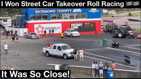 I Won Street Car Takeover Roll Racing At Rockingham!!! 🏁🏁🏁
