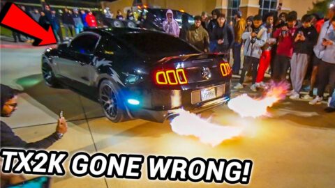 TX2K CARMEET TURNS INTO HUGE ILLEGAL TAKEOVER...
