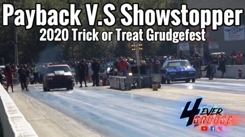 11 ANNUAL TRICK OR TREAT GRUDGEFEST | GRUDGE RACE | SHOWSTOPPER TRUCK V.S PAYBACK G-BODY CUTLASS