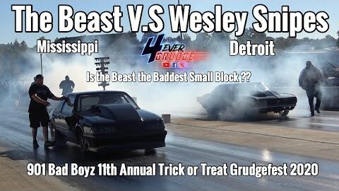 2020 TRICK OR TREAT GRUDGEFEST | SMALL BLOCK MUSTANG THE BEAST VS YOUNG MONEY RACING WESLEY SNIPES !
