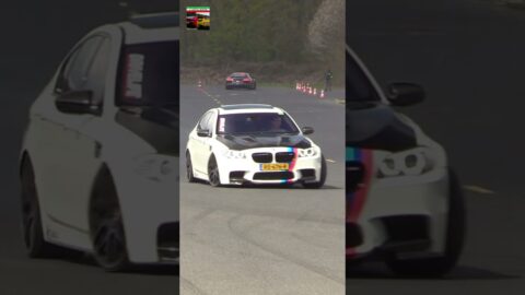 BMW M5 F10 DRAG RACE NEAR CRASH 😱
