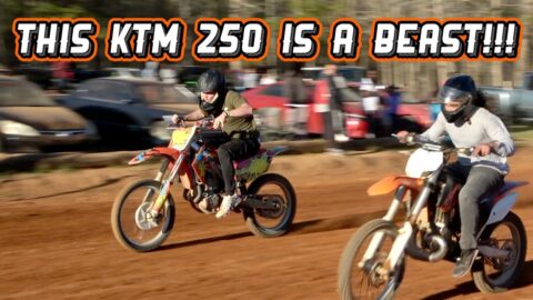 GRUDGE RACING AND SHAKEDOWNS!!! KTM 250 RUNS AGAINST CRF450R!!! KIDS GRUDGE RACING!!!