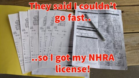Getting my NHRA license in a turned down 1000+whp S550 Mustang at Rock Falls Raceway