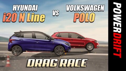 Hyundai i20 N Line VS Volkswagen Polo | Drag Race | PowerDrift X Acko Insurance