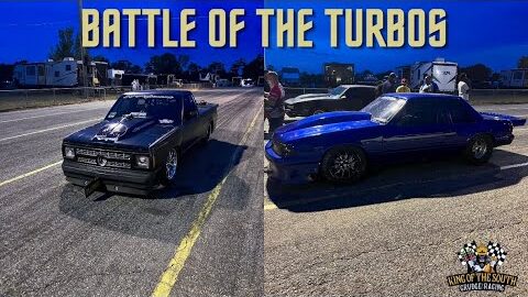 JEEPERS CREEPERS VS TURBO MUSTANG GRUDGE RACE | HE CRASHED IT | CHEVY VS FORD