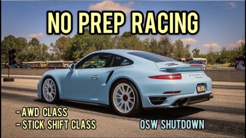 NO PREP RACING @ OSW SHUTDOWN | AWD CLASS + STICK SHIFT CLASS | AWD TURBO PORSCHE | C.F.RACING | 4K