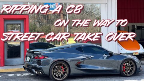 Racing a C8 corvette to BMP street car takeover lost to Cleetus marauder Review is A+ on this car!