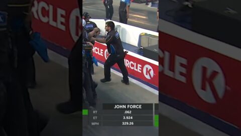 Robert Hight wins 40,000 horsepower FOUR-WIDE Funny Car drag race!