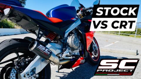 SC Project CRT vs Stock Exhaust | Aprilia RS 660